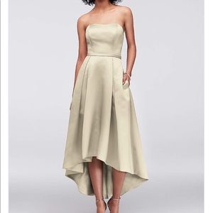 Plus size David’s bridal champagne color dress